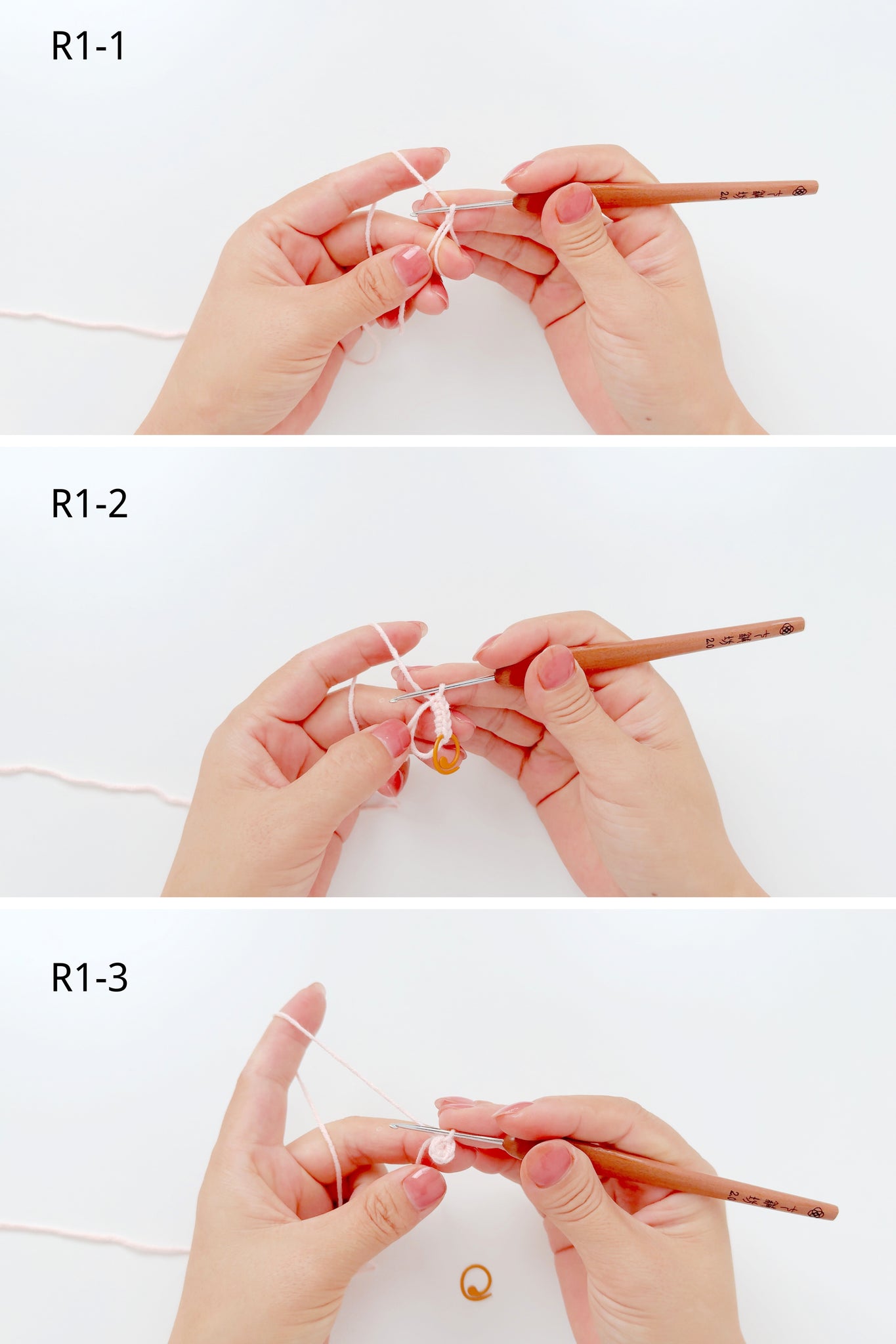 樱花贴花钩针图解