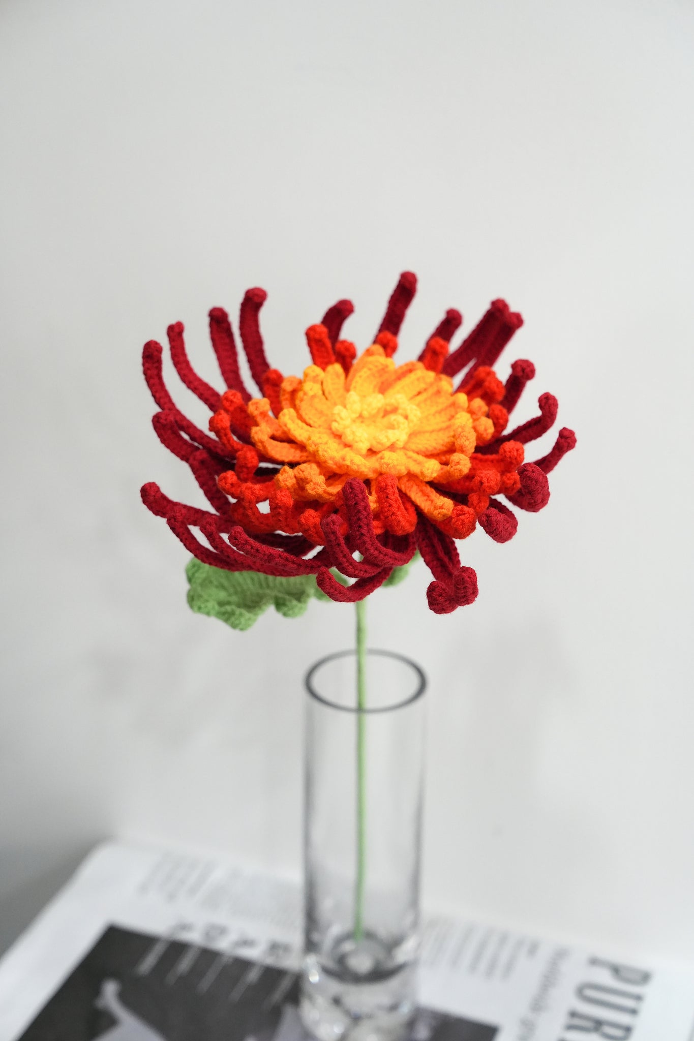 菊花钩针图解